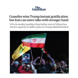 موضوع لبنان و آتش‌بس در این کشور، پیش‌شرط قطعی و غیرقابل تغییر جمهوری اسلامی ایران