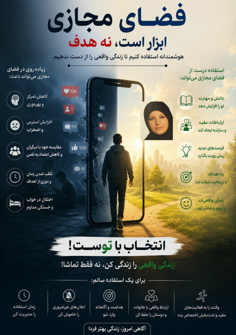 اعتیاد به فضای مجازی و مدیریت صحیح استفاده از اینترنت